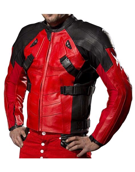 deadpool replica jacket|deadpool motorcycle jacket.